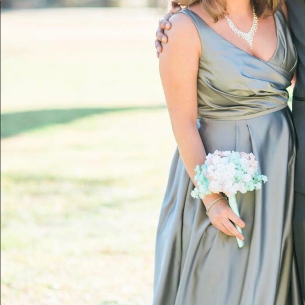 David’s bridal size 10 grey/silver